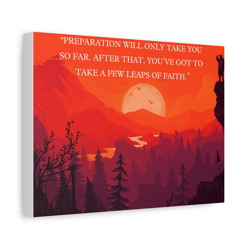 'Leap of Faith' - Motivational Canvas Wall Art