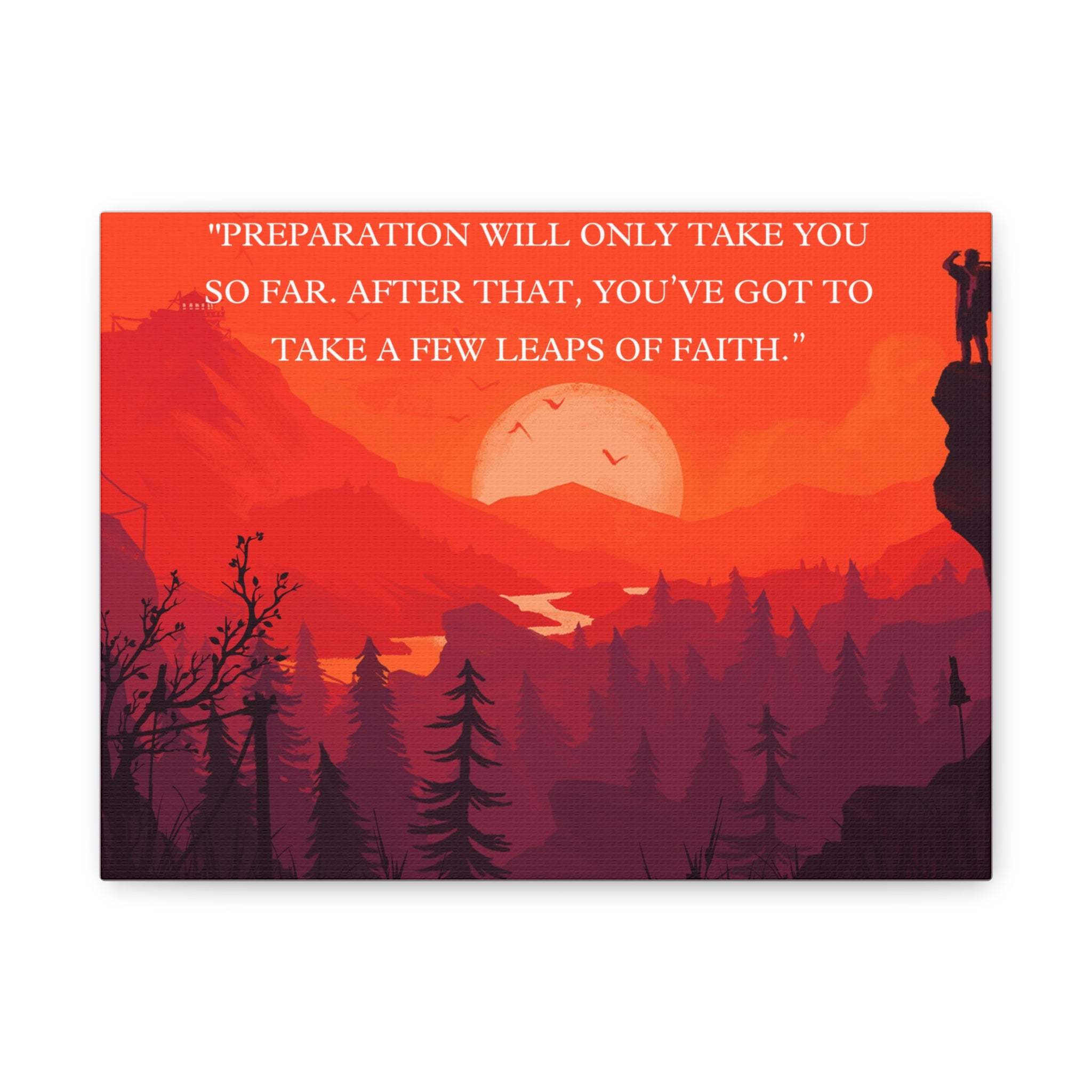 'Leap of Faith' - Motivational Canvas Wall Art