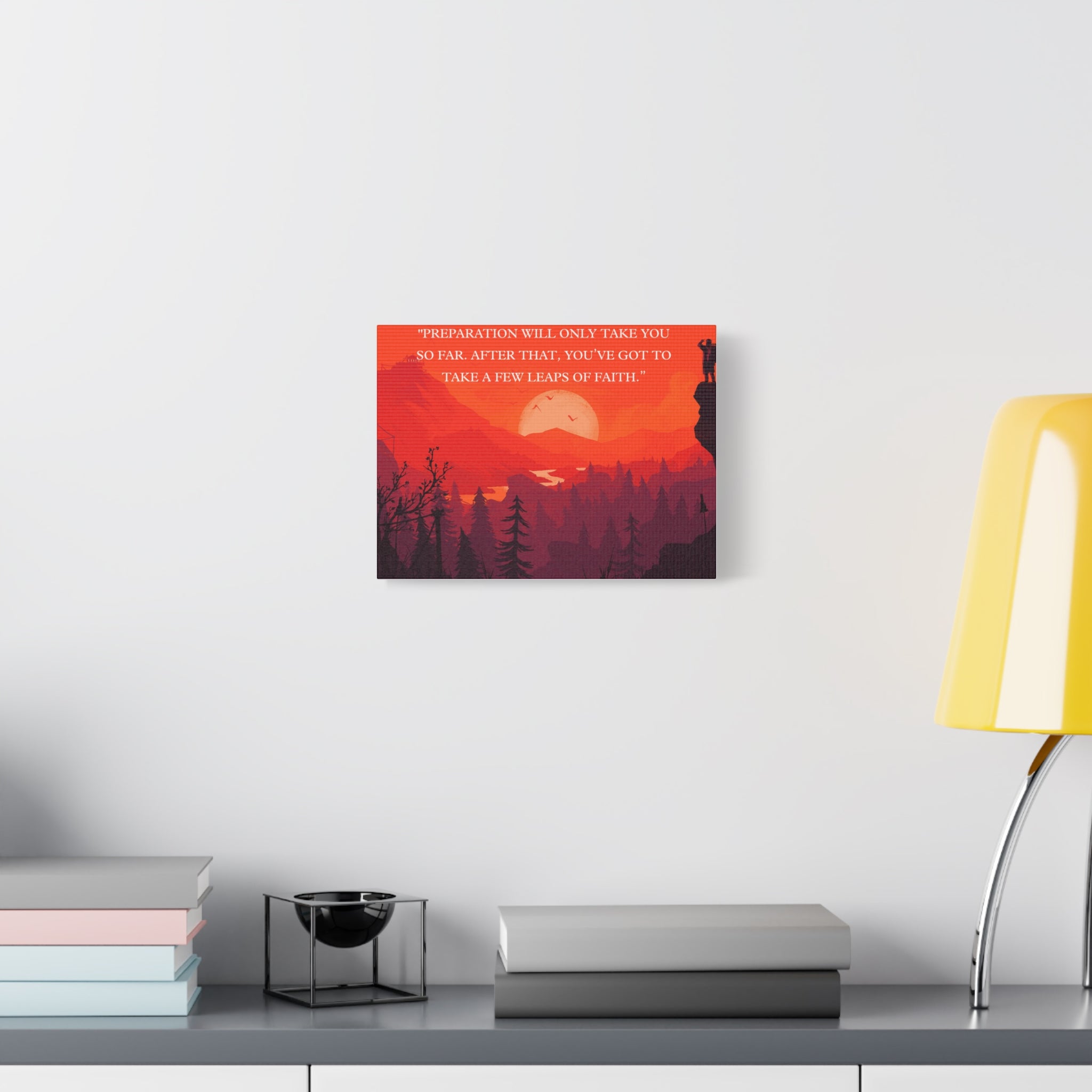 'Leap of Faith' - Motivational Canvas Wall Art